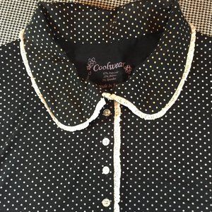 Peter Pan Collar Polka Dot Cutie, 3X